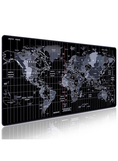 Buy Gaming Mouse Pad,Anti-Skid 800x300mm Mouse Pads Extended Large Desk Pad World Map Keyboard Mousepad in Saudi Arabia