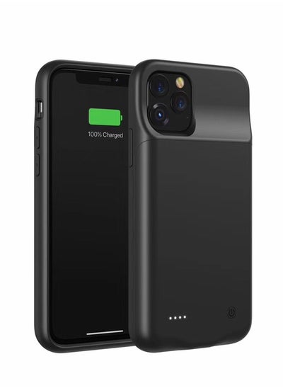 Buy Wireless Battery Case Cover 4800mAh For Apple iPhone 11 Pro Black in UAE