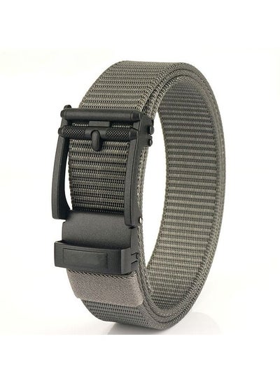 Buy Men's belt Youth student automatic buckle youth nylon tactical braided belt casual everything trend in Saudi Arabia