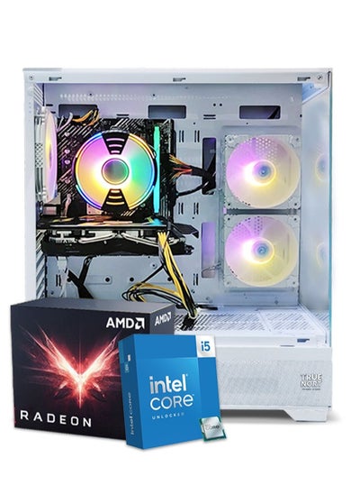 Buy Super Exotic Gaming PC, Intel Core i5-10400F/ H510 / RX580/ 8GB RAM / 256GB SSD +1TB HDD/ TrueNort TN-19 270° Glass RGB White Case/ Windows 11 Pro in UAE