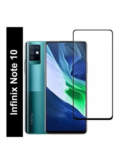 Buy 5D Full Screen Protector Black Frame For Infinix Note 10/10 Pro in Egypt