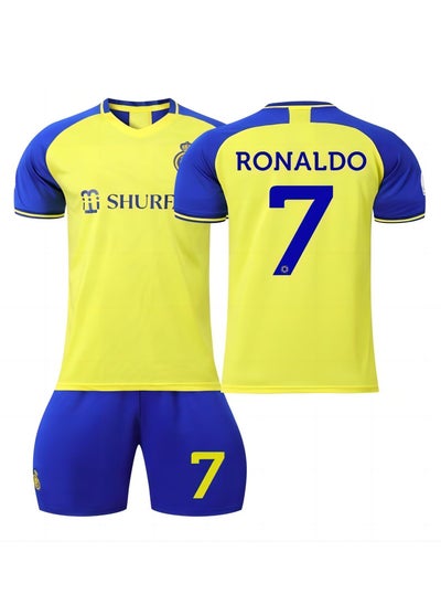 Buy M MIAOYAN Saudi Riyadh Victory Team Ronaldo jersey No. 7 football suit suit men's and women's football team uniform in Saudi Arabia