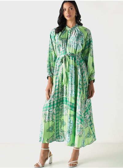 Buy Belted Button Down Dress in Saudi Arabia