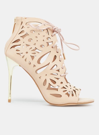 Buy Perforated Detail High-Heel Sandals in Egypt
