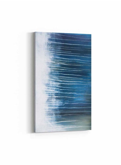 Buy Framed Canvas Wall Art Stretched Over Wooden Frame, Going Deep Abstract Painting, For Home, Living Room, Office Decor in Saudi Arabia