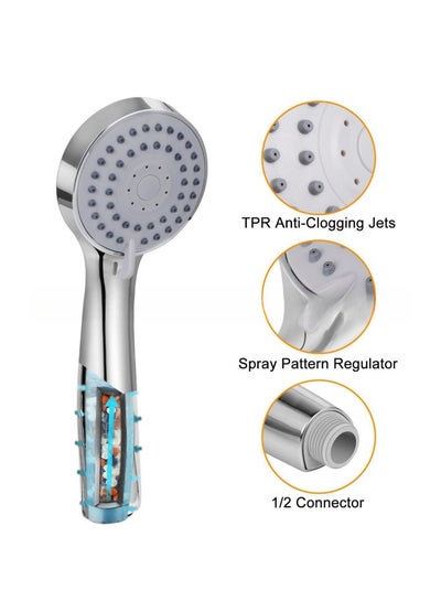 Buy Handheld Shower Head - with 3 Spray Modes for Spa Experience, Dry Skin and Hair Treatments - Bathroom Accessories in UAE