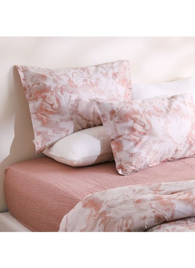 Buy SS23 Kingsley Noa Super King Comforter 4-Piece Set 260x260 Cm Blush in UAE