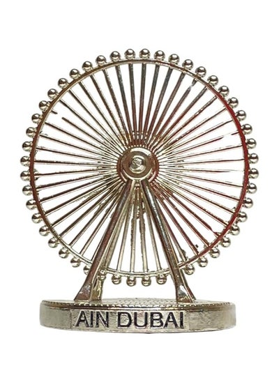 Buy Lukadah Sculpture Decoration or Classic Art Decoration Ornaments for Home, Office, Table, Shelves, Living Room Gift Collectible (Ferris Wheel - Ain Dubai Silver) in UAE