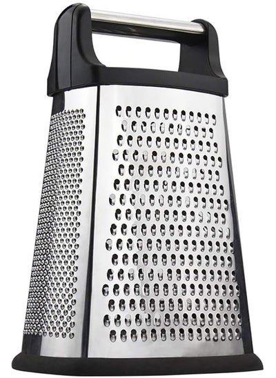 Buy Professional Box Grater, Stainless Steel with 4 Sides, Best for Parmesan Cheese, Vegetables, Ginger, XL Size in UAE