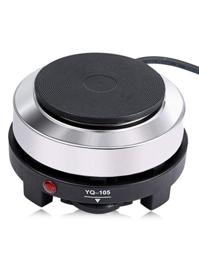 Buy Mini Electric Hot Plate,500W Teapot Heater, Multi-Function Electric Cooking Stove, Coffee Heater for Office, Home, Camp, Compatible with All Cookware (Black) in UAE