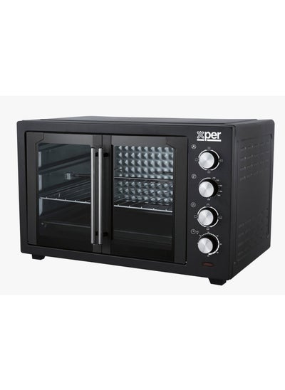 Buy Xper Oven, 60 Liters, 2000 Watts, with Fan, Double Door, Black - XPTO60L-24 in Saudi Arabia