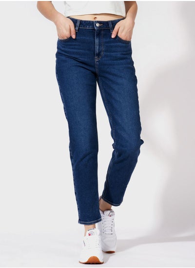 Buy High Waist Mom Jeans in UAE