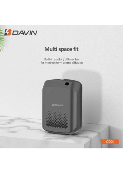 Buy DAVIN CD-01 air freshener for apartments and villas. black in Saudi Arabia