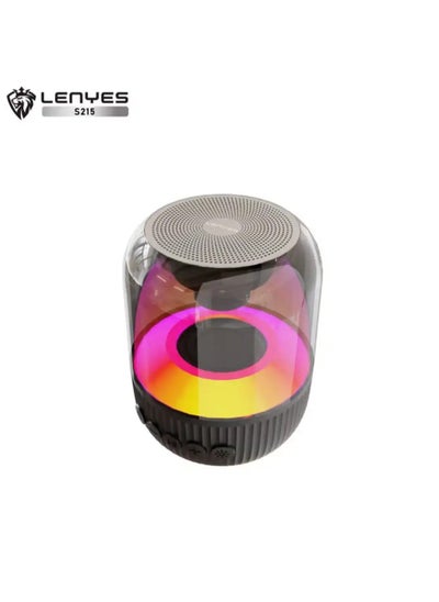 Buy Lenyes S215 Bluetooth Speaker Portable Wireless Stereo - Black in UAE