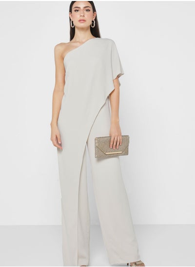 Buy One Shoulder Wide Leg Jumpsuit in UAE