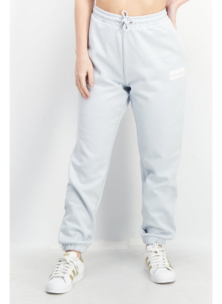 Buy Women Sportswear Fit Drawstring Sweatpants, Light Blue in UAE