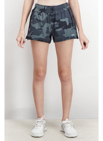 Buy Women Sportswear Fit Training Short, Black Camo in Saudi Arabia