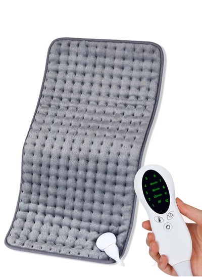 Buy Heating Pad Electric for Pain Relief of Back Neck and Shoulder 10 Electric Temperature Options 4 Timer Settings Auto Shut Off Machine Washable Ultra Soft 30cm*60cm in Saudi Arabia