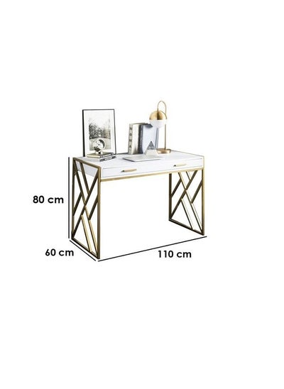 Buy Desk White & Gold  STST51 in Egypt