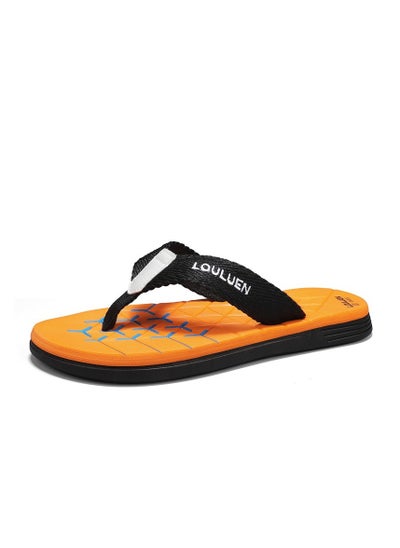 Buy New Men's Flip-Flops Clip-On Beach Shoes Casual Sandals in UAE