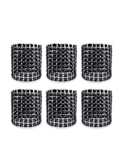 Buy 100 piece set of Rhinestone napkin rings for banquet decoration in Saudi Arabia