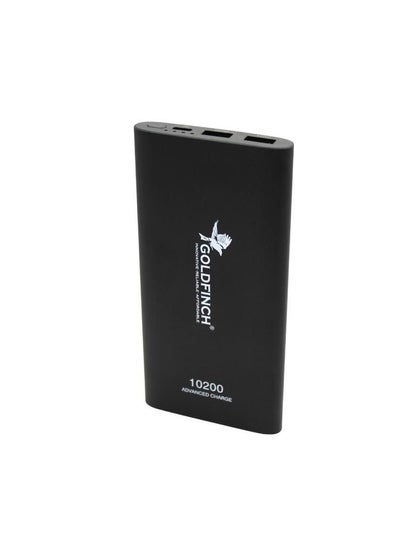 Buy Power Bank 10k mah for mobile and tablets compatible with iphone and ipad with type c fast charging input Black in UAE