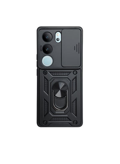 Buy Vivo V29 5g/S17Pro/V29 5g Case Cover Protector with Military Heavy Duty Protective,Phone Holder Kickstand Built Slide Camera Len Protection Anti-scratch Anti-drop Shell Back Cover in Saudi Arabia
