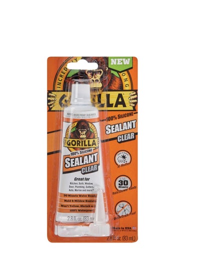 Buy Gorilla Silicone Sealant Clear 28oz in UAE