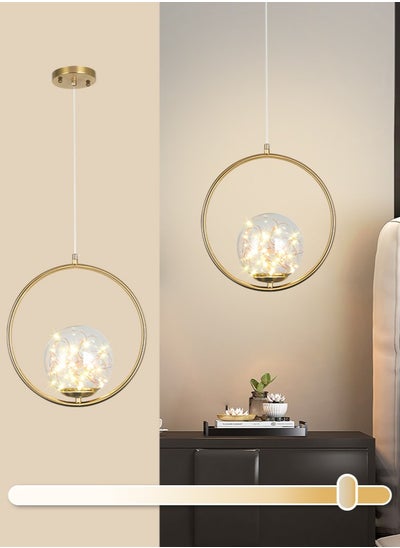 اشتري LED Pendant Light Fixture, Height Adjustable Pendant Lamp Modern Hanging Light Fixture, Gypsophila Hanging Lights Used For Restaurant Bar Study Living Room Bedroom 6W في الامارات