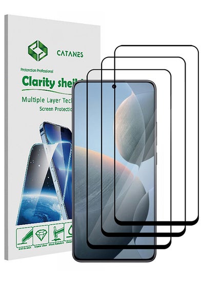 Buy 3 Pack For Xiaomi Redmi K70E Screen Protector 9H Hardness Scratch Resistance Screen Protector Touch Sensitive Case Friendly Tempered Glass Film in UAE