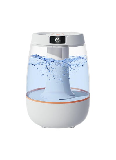 اشتري Humidifiers for Bedroom Baby Room, 3L Small Cool Mist Humidifier with Night Light, Portable USB Personal Desktop Mini Humidifier, for Baby Room, Home Plant, Auto Shut-Off, Quiet Operation 28dB في الامارات