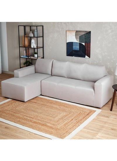 Buy Squab Solid 3-Seater Left Corner Sofa Cover 150 x 230 cm in UAE