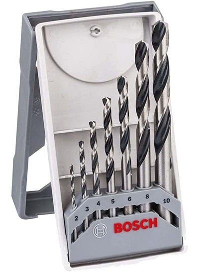 اشتري Bosch 2608577347 Metal Twist Drill HSS-Set PointTeQ X-Pro Line 7-Piece, 2-10 mm في مصر