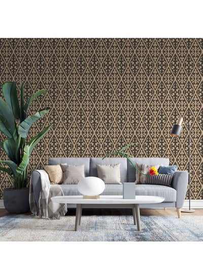 Buy Sawtooth Design Vector Art Fabric Wallpaper Covers An Area ​​Up To 4.2Mx3M With Adhesive And Smoothing Tool in Egypt