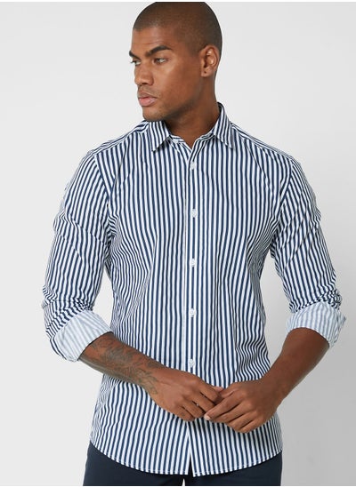 Buy Striped Slim Fit Shirt in Saudi Arabia