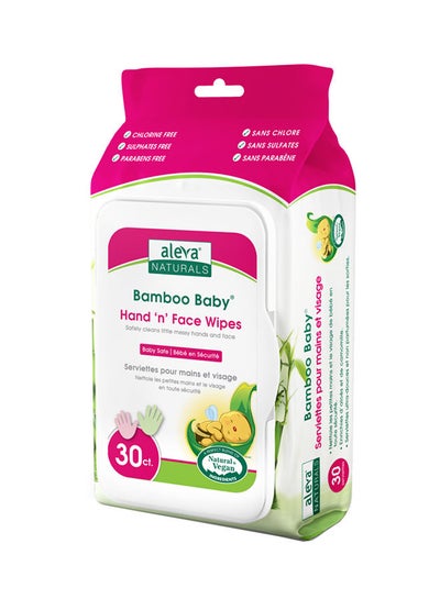 Buy Bamboo Baby Hand 'N' Face Wipes - 30Ct in UAE