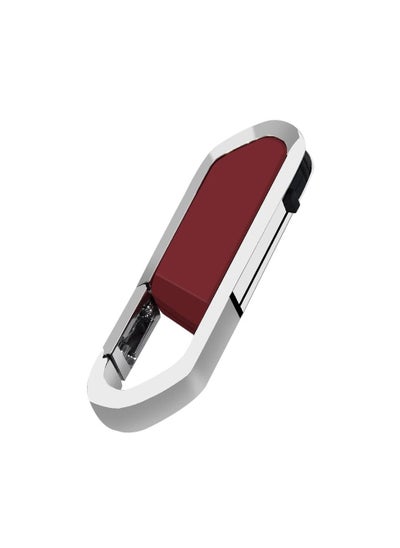 اشتري USB Flash Drive, Portable Metal Thumb Drive with Keychain, USB 2.0 Flash Drive Memory Stick, Convenient and Fast Pen Thumb U Disk for External Data Storage, (1pc 4GB Red) في الامارات