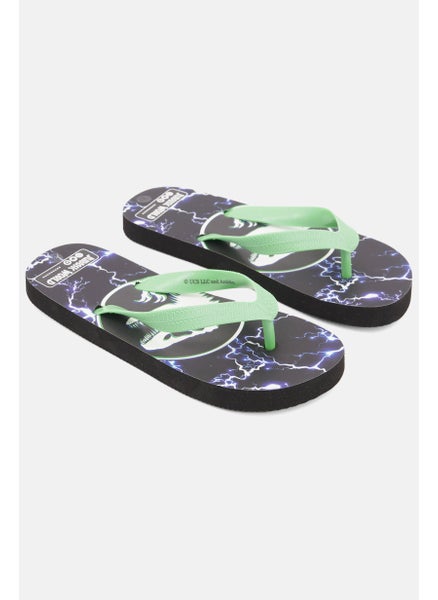 اشتري Kids Boy Graphic Print Slip On Slippers, Black Combo في الامارات