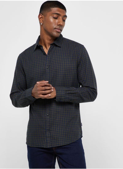 Buy Checked Slim Fit Shirt in Saudi Arabia