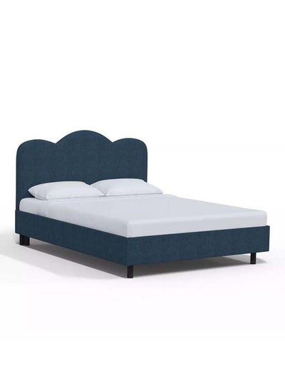 Buy Supreme Comfort: Swedish Wood King Bed - Regal Blue Tranquility (160x200x140) by Alhome in Saudi Arabia