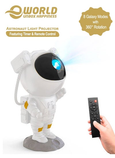 اشتري Astronaut Galaxy Projector, 360° Adjustable, USB Powered Spaceman Lamp with Timer and Remote Control, Featuring 8 Captivating Galaxy Modes, Including 7 Nebulas and Mesmerizing Stars في الامارات