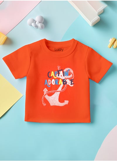 Buy LUAY 100% Bamboo T-Shirts for Boys & Girls Festive Short Sleeve Styles in Vibrant Colors and Patterns for Kids and Toddlers_Regular Fit in UAE