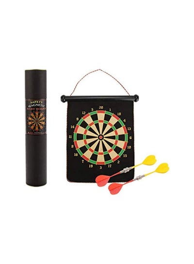 Buy Flocking Magnetic Dart Board Double-sided Darts Plate Parent-child Fun Interaction Toys in UAE
