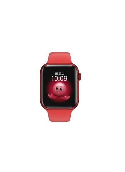 Buy Smart Watch I8 PRO Wireless Charging IP68 Waterproof 1.75 Inch Heart Rate Screen Red Color in Egypt