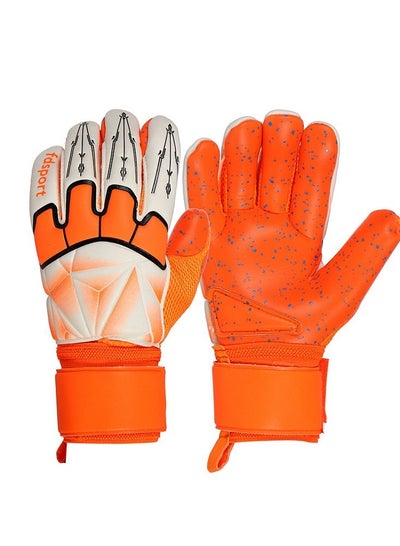 اشتري Goalkeeper Gloves Finger Protection Latex Soccer Breathable Gloves في السعودية