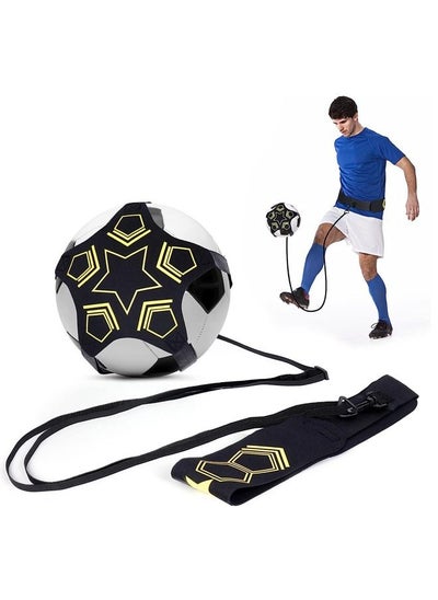 Buy Football Practice Flexible Adjustment Belt, Soccer Training Equipment, Solo Dribble Soccer Accessories, Practice Equipment for Soccer, Volleyball, Rugby(Black) in UAE