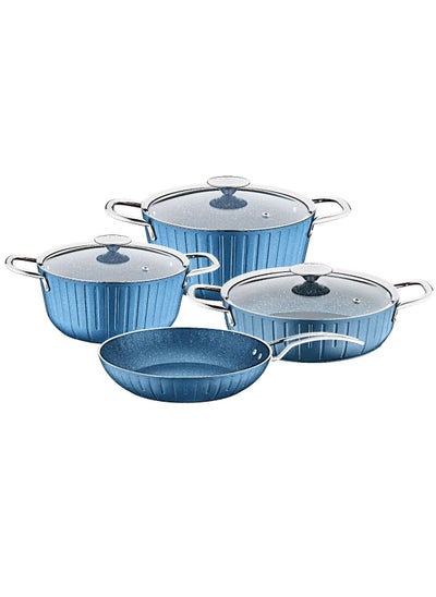 Buy 7PCS GRANITEC COOKWARE SET -BLUE COLOR -MADE IN TURKEY in UAE