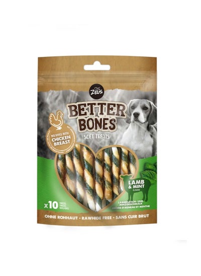 Buy Zeus Better Bones, Wrapped Twists Lamb & Mint, 114g in UAE