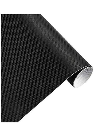 اشتري Carbon Fiber Vinyl Car Wrap Sheet Roll Film Car stickers and Decals Motorcycle Car Styling Accessories Automobiles 30cmx127cm في الامارات