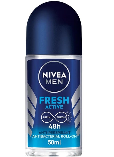 Buy Nivea Men Fresh Active roll on 50 ml in Saudi Arabia